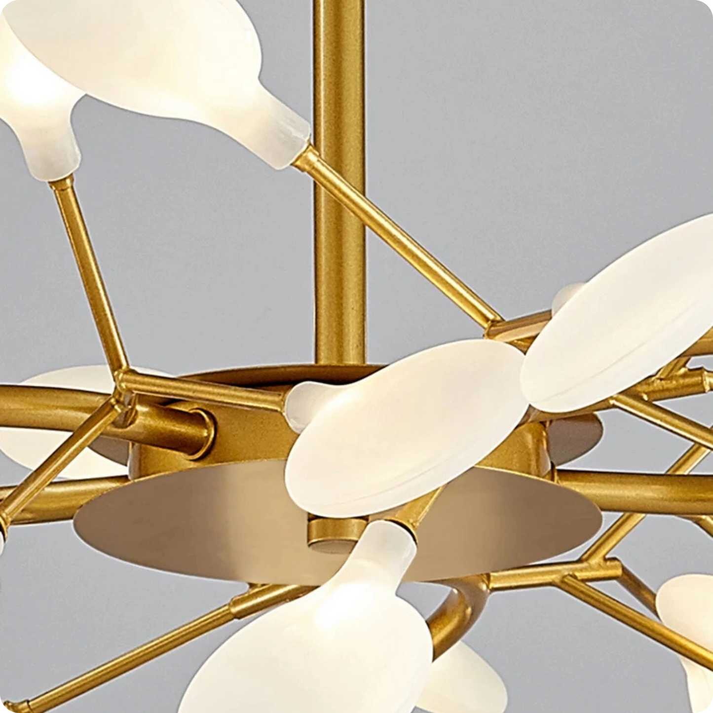 Plafonnier design contemporain avec têtes de fleurs LED - PlafonnierDeco