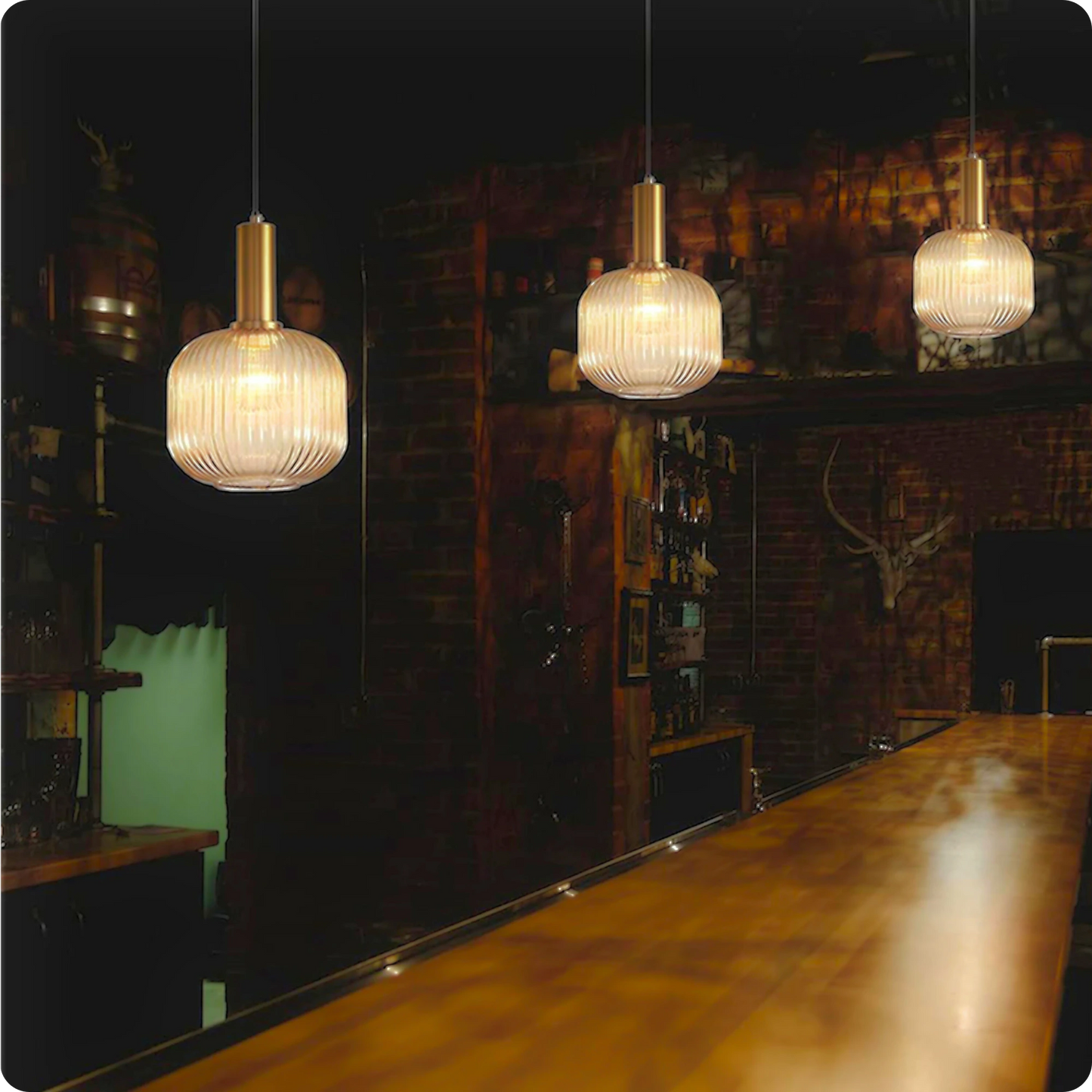 Plafonnier Verre Sculpté Suspendu - Design Moderne Élégant - PlafonnierDeco