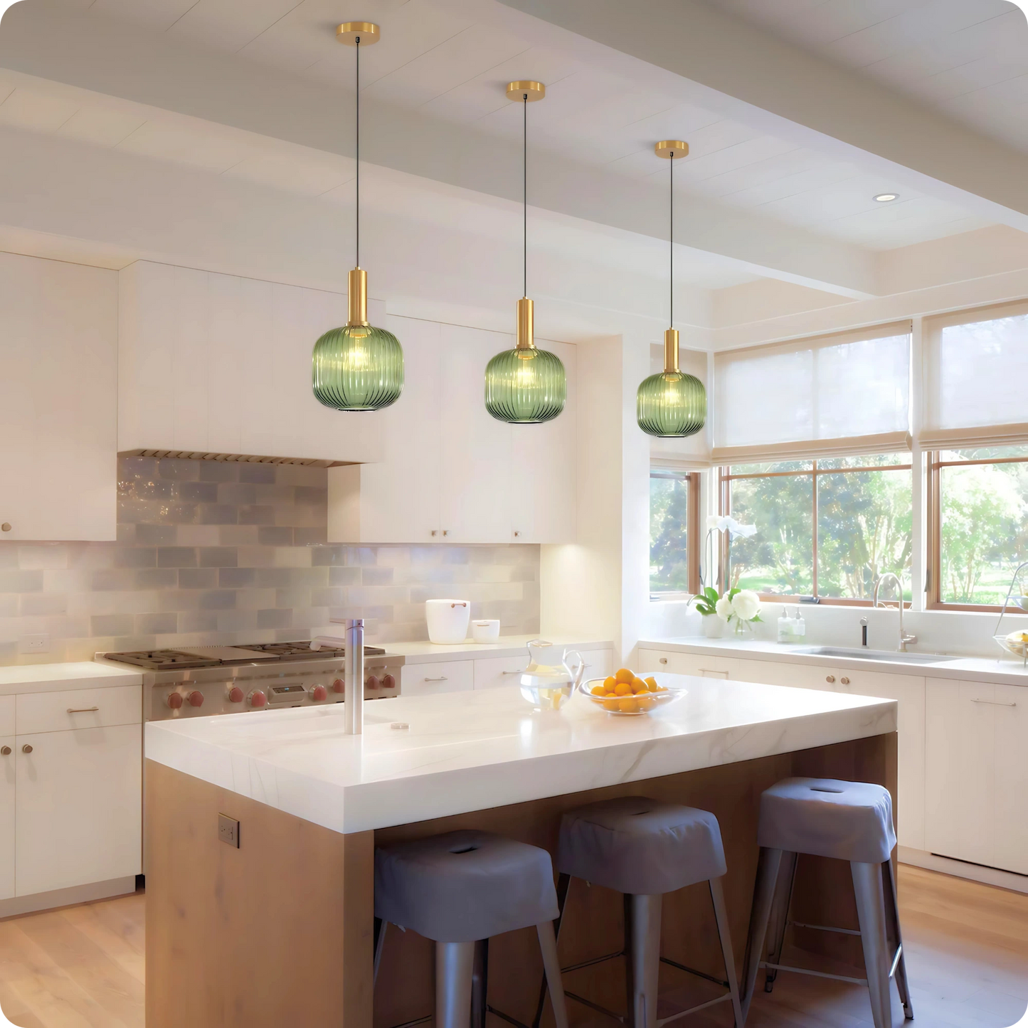 Plafonnier Verre Sculpté Suspendu - Design Moderne Élégant - PlafonnierDeco