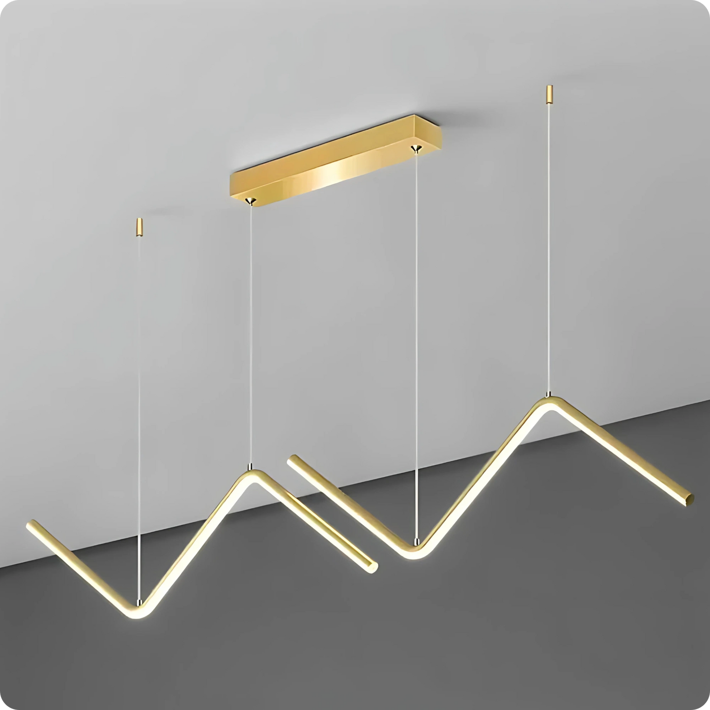Plafonnier Moderne Forme Z à LED Dimmable - PlafonnierDeco