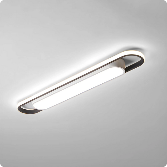 Plafonnier LED minimaliste moderne avec bandes lumineuses - PlafonnierDeco