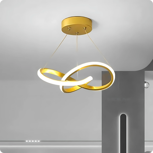 Plafonnier Suspendu Métal Bicolore Style Nordique LED - PlafonnierDeco