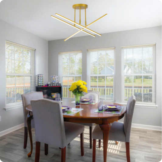 Plafonnier LED Semi-Encastré Fer Noir Design Nordique Chic - PlafonnierDeco