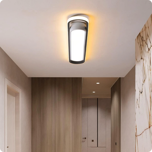 Plafonnier LED minimaliste moderne avec bandes lumineuses - PlafonnierDeco