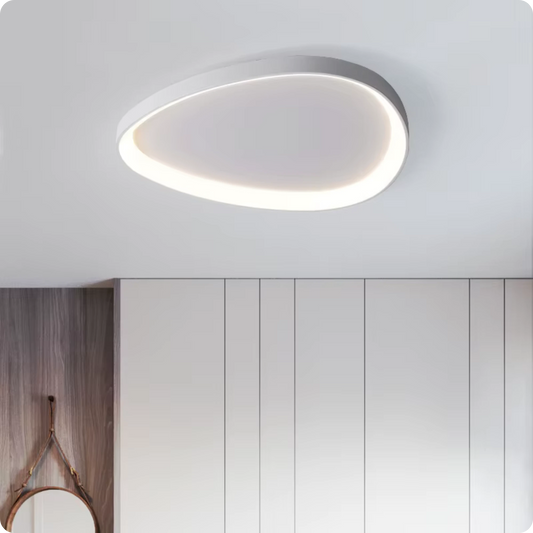 Plafonnier Design Moderne Semi-encastré LED à intensité variable - PlafonnierDeco