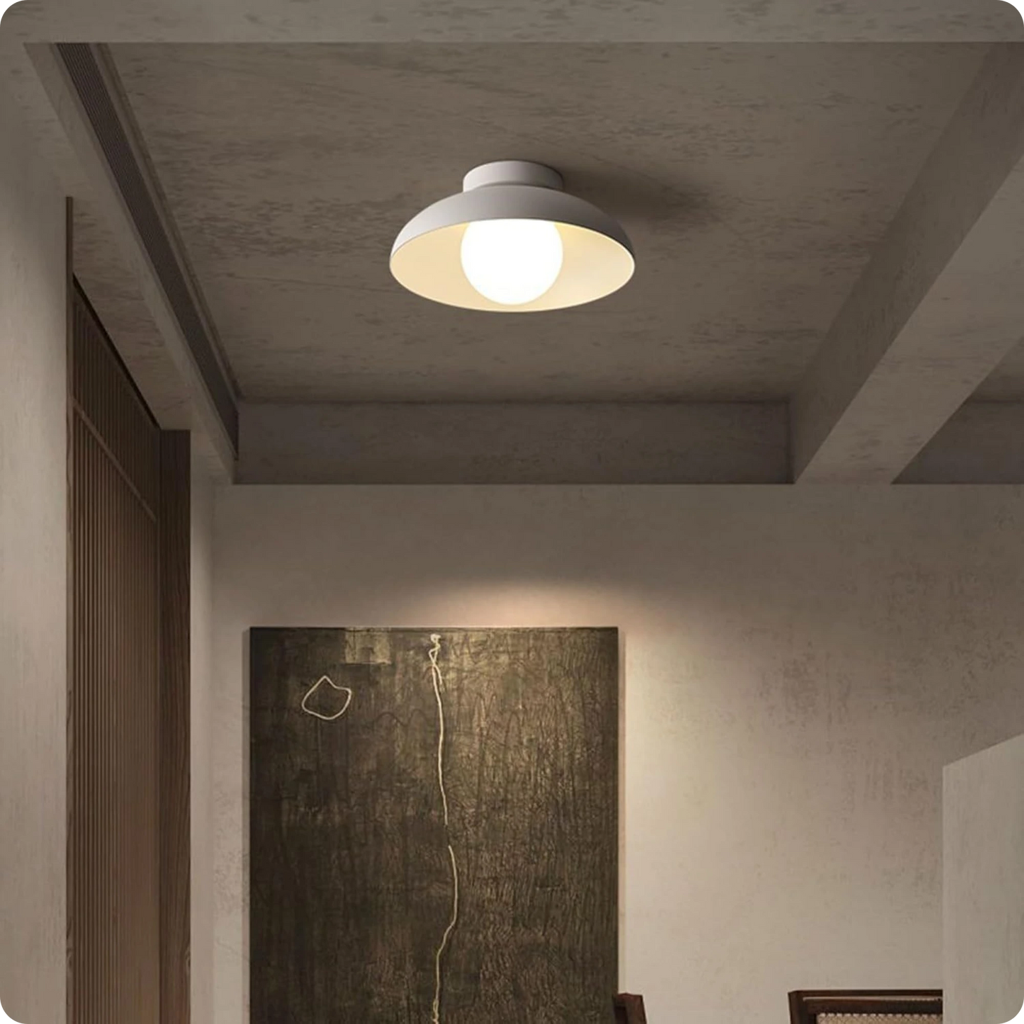 Plafonnier moderne en fer et verre avec style raffiné pour intérieur chic - PlafonnierDeco