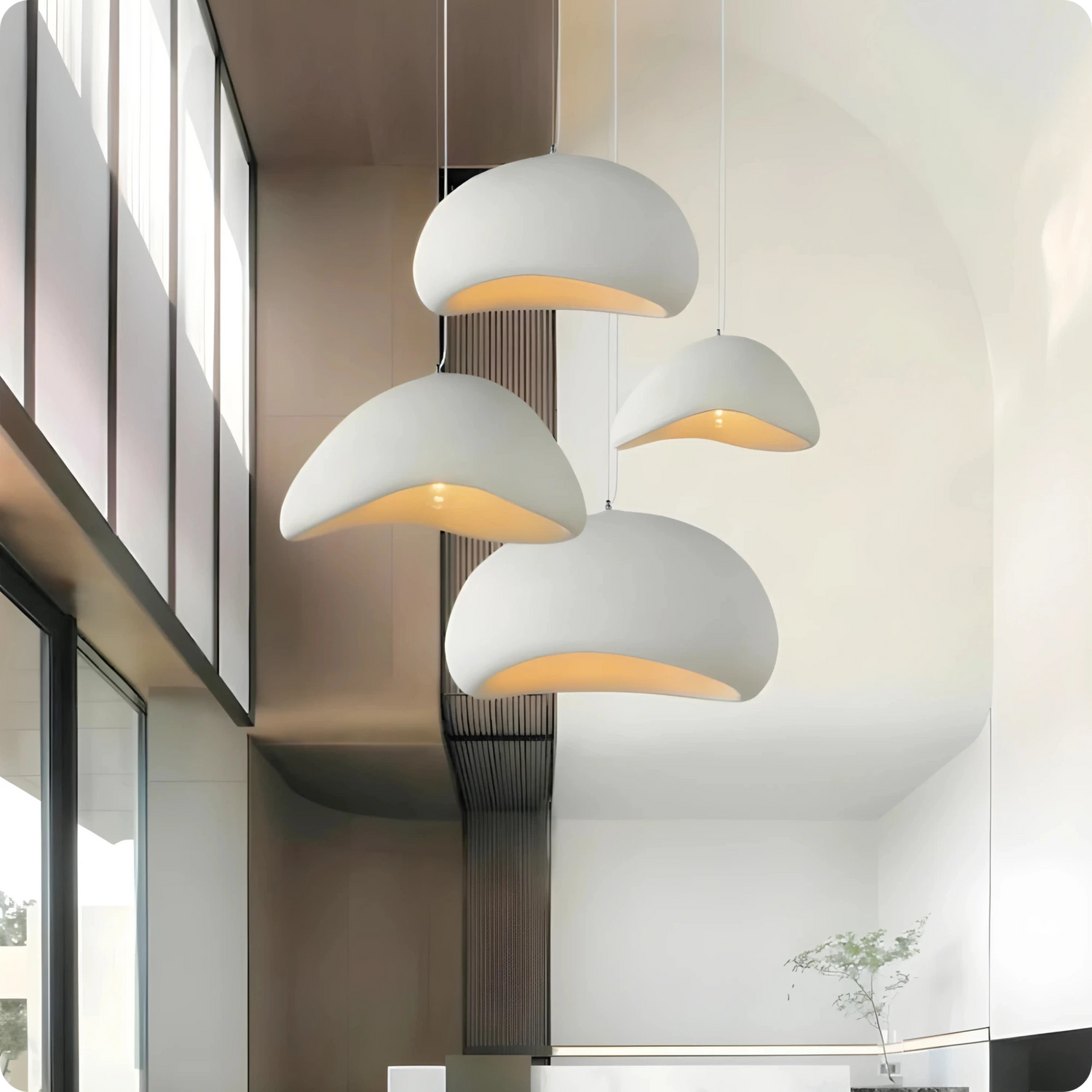 Plafonnier Moderne LED – Suspension E27 en Fer Peint Blanc Élégant - PlafonnierDeco