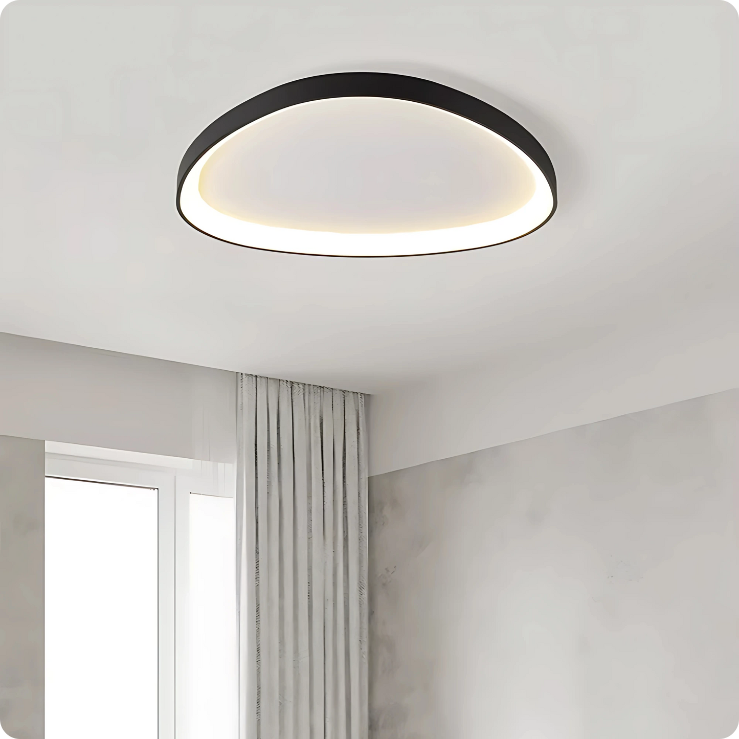 Plafonnier Design Moderne Semi-encastré LED à intensité variable - PlafonnierDeco