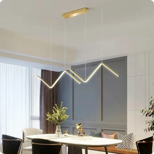 Plafonnier Moderne Forme Z à LED Dimmable - PlafonnierDeco