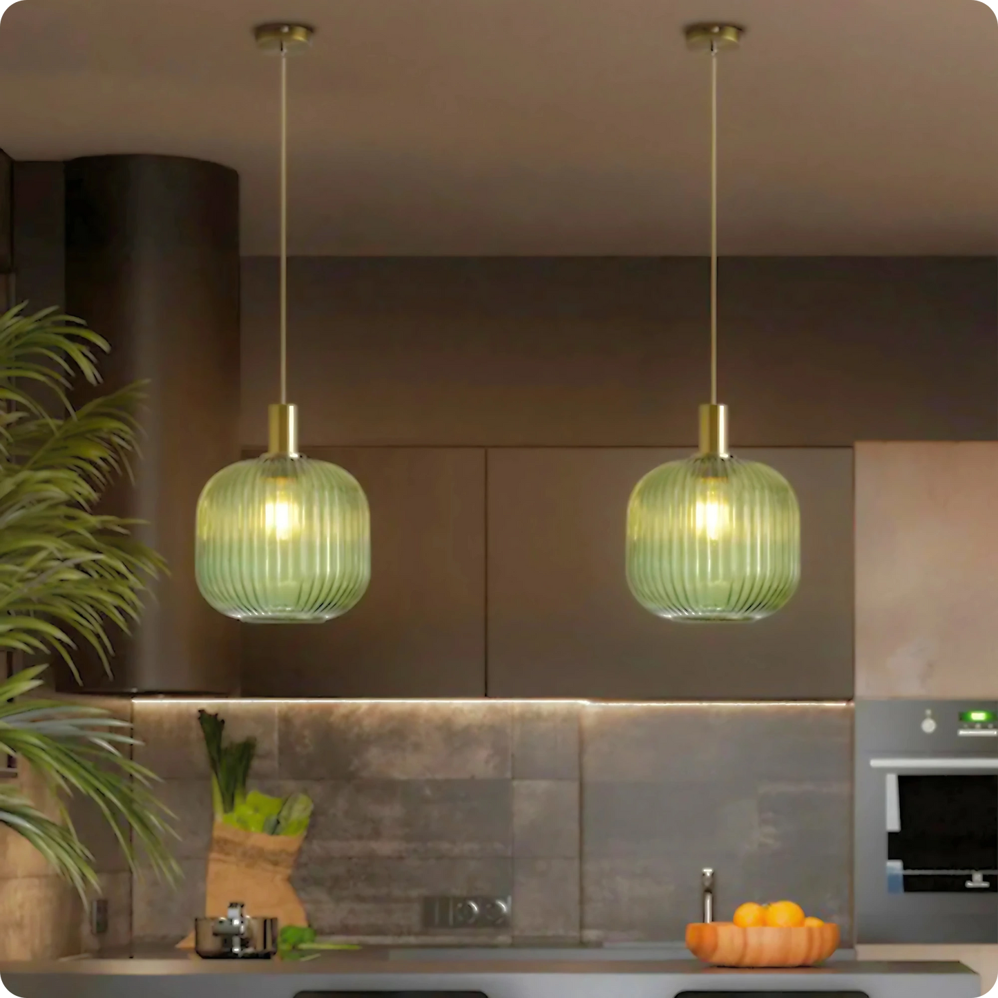 Plafonnier Verre Sculpté Suspendu - Design Moderne Élégant - PlafonnierDeco