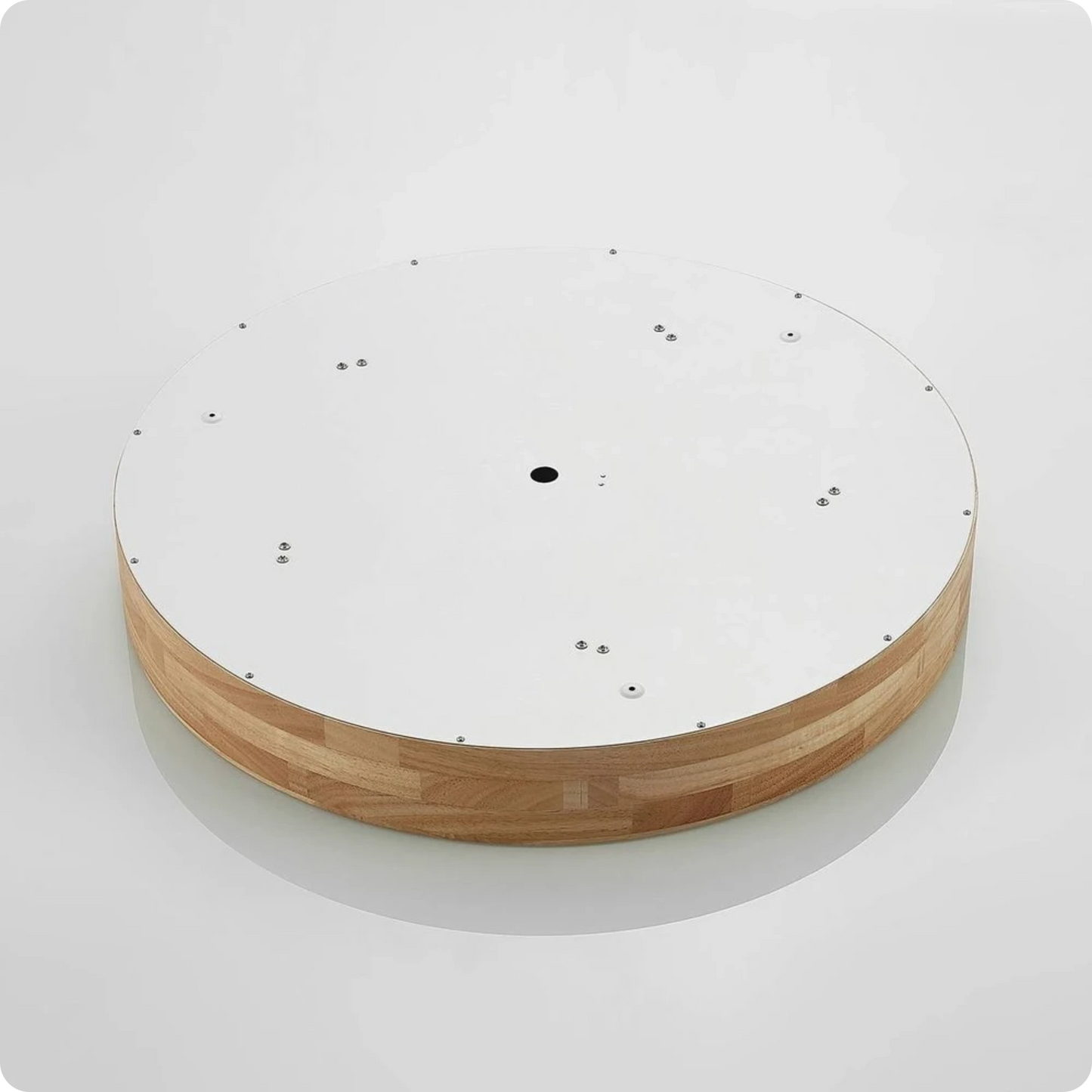 Plafonnier Rond Finition Bois LED | Températures de Couleur Ajustables - PlafonnierDeco