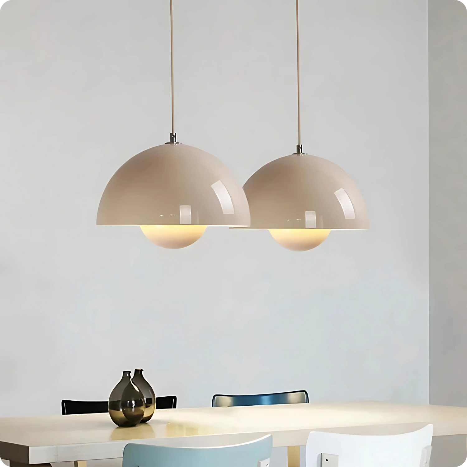 Plafonnier LED Suspendu Style Bourgeon en Métal Peint Multicolore - PlafonnierDeco