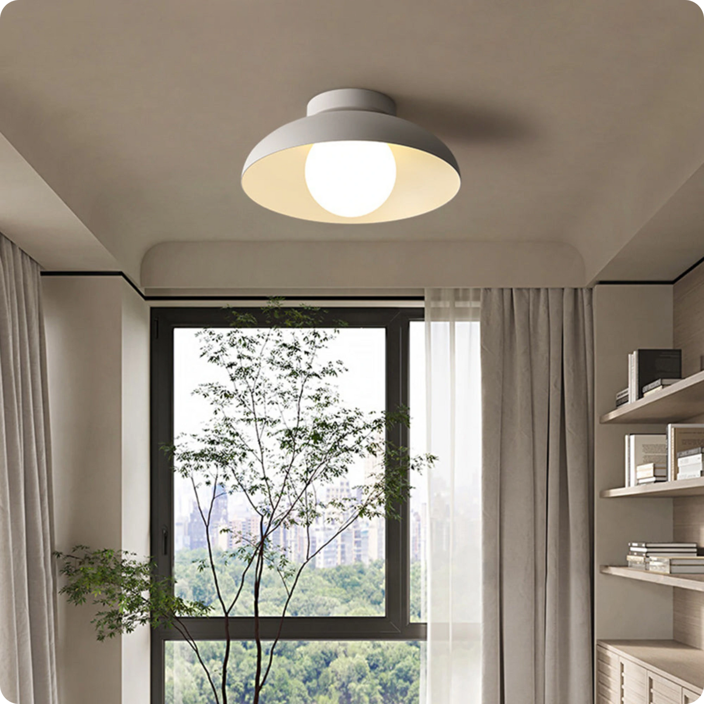 Plafonnier moderne en fer et verre avec style raffiné pour intérieur chic - PlafonnierDeco