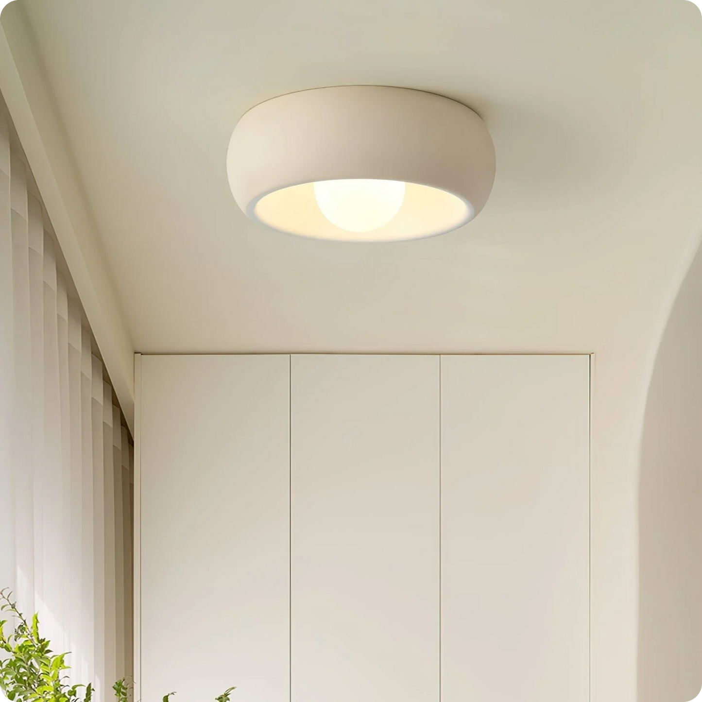 Plafonnier nid d'oiseau rond moderne en métal pour une lumière douce - PlafonnierDeco