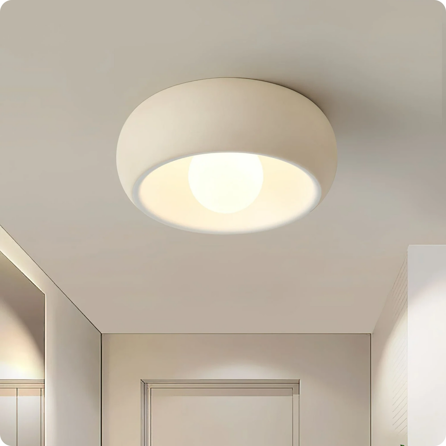 Plafonnier nid d'oiseau rond moderne en métal pour une lumière douce - PlafonnierDeco