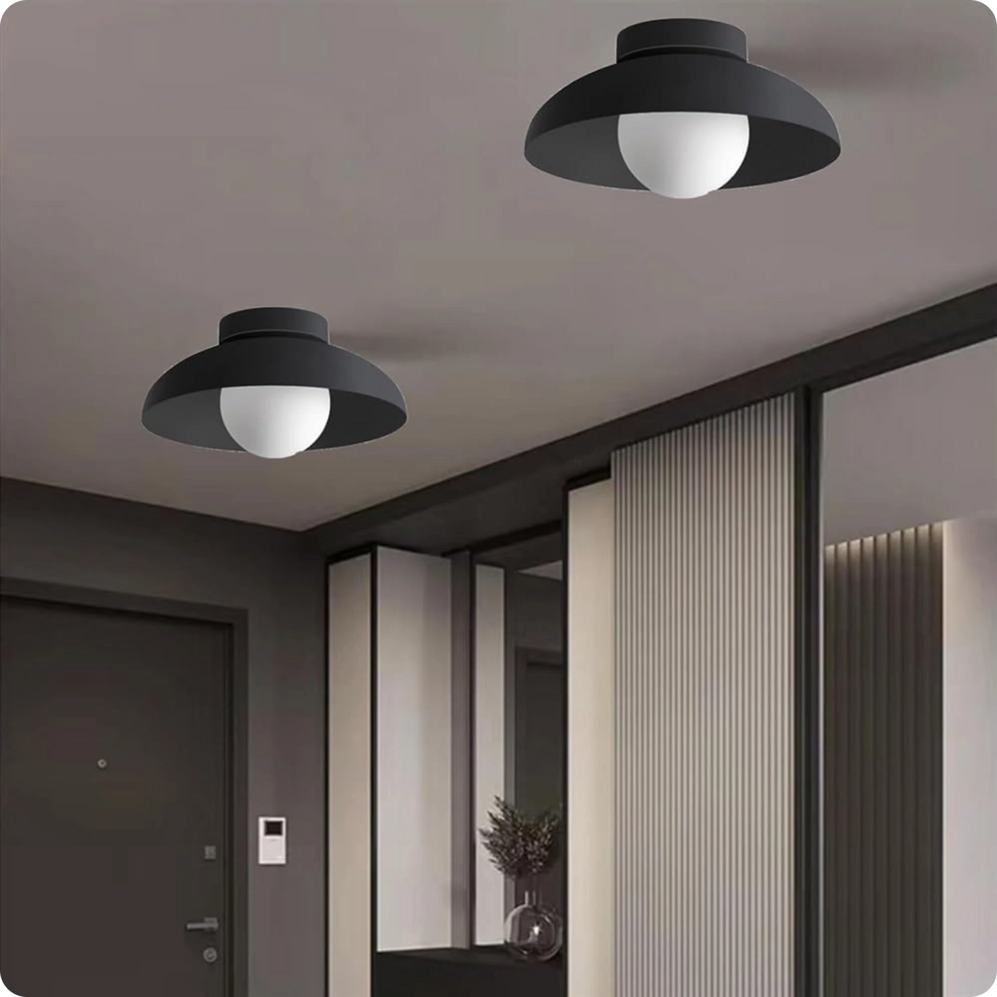 Plafonnier moderne en fer et verre avec style raffiné pour intérieur chic - PlafonnierDeco