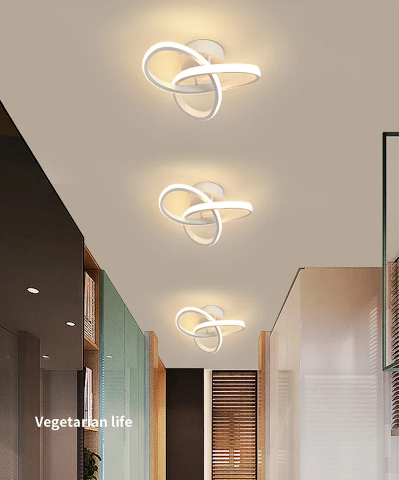 Plafonnier Moderne Forme Trèfle Aluminium & Silicone LED