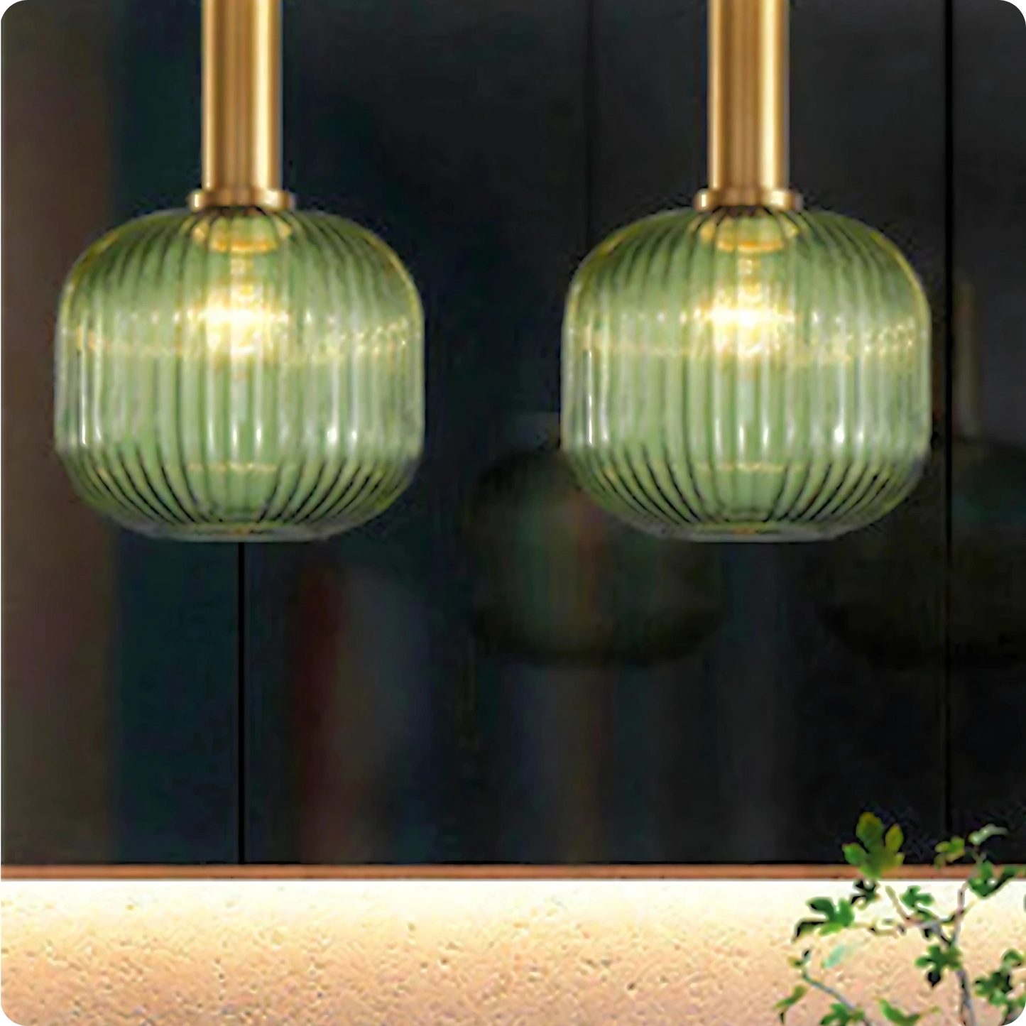 Plafonnier Verre Sculpté Suspendu - Design Moderne Élégant - PlafonnierDeco