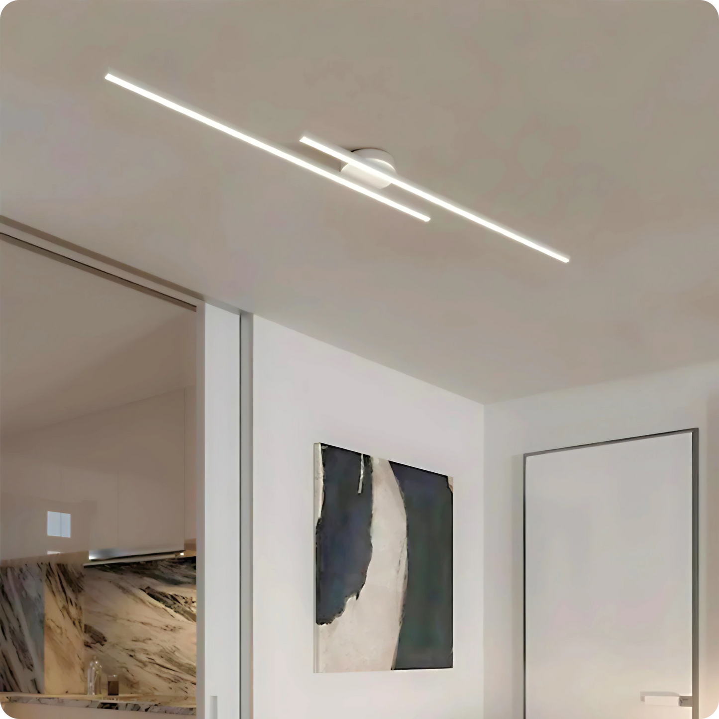 Plafonnier Barre LED Noir Mat - Intensité Ajustable - PlafonnierDeco