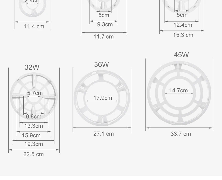 Plafonnier Rond Finition Bois LED | Températures de Couleur Ajustables