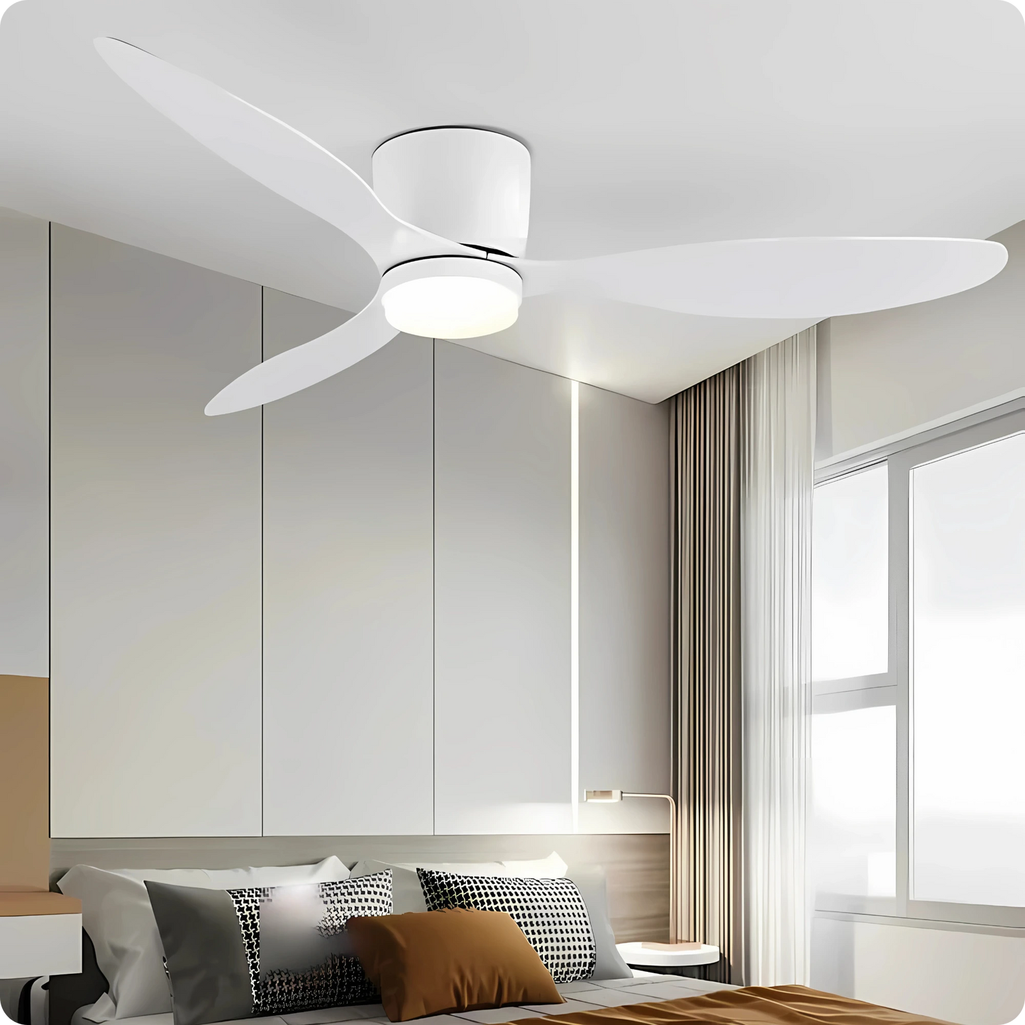 Plafonnier Ventilateur LED Moderne - Télécommande & Éclairage Variable - PlafonnierDeco