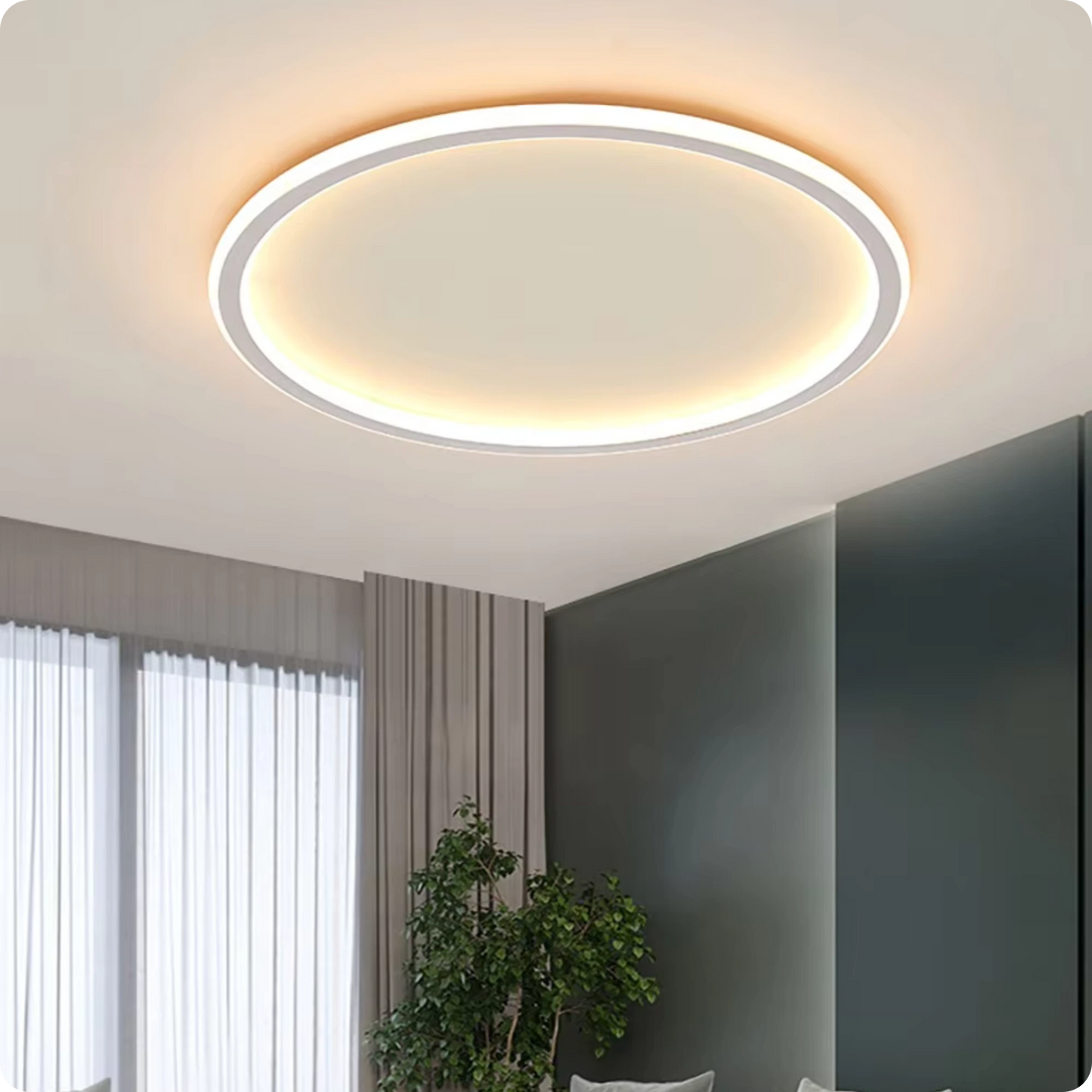 Plafonnier Circulaire Minimaliste LED Dimmable Rond - PlafonnierDeco