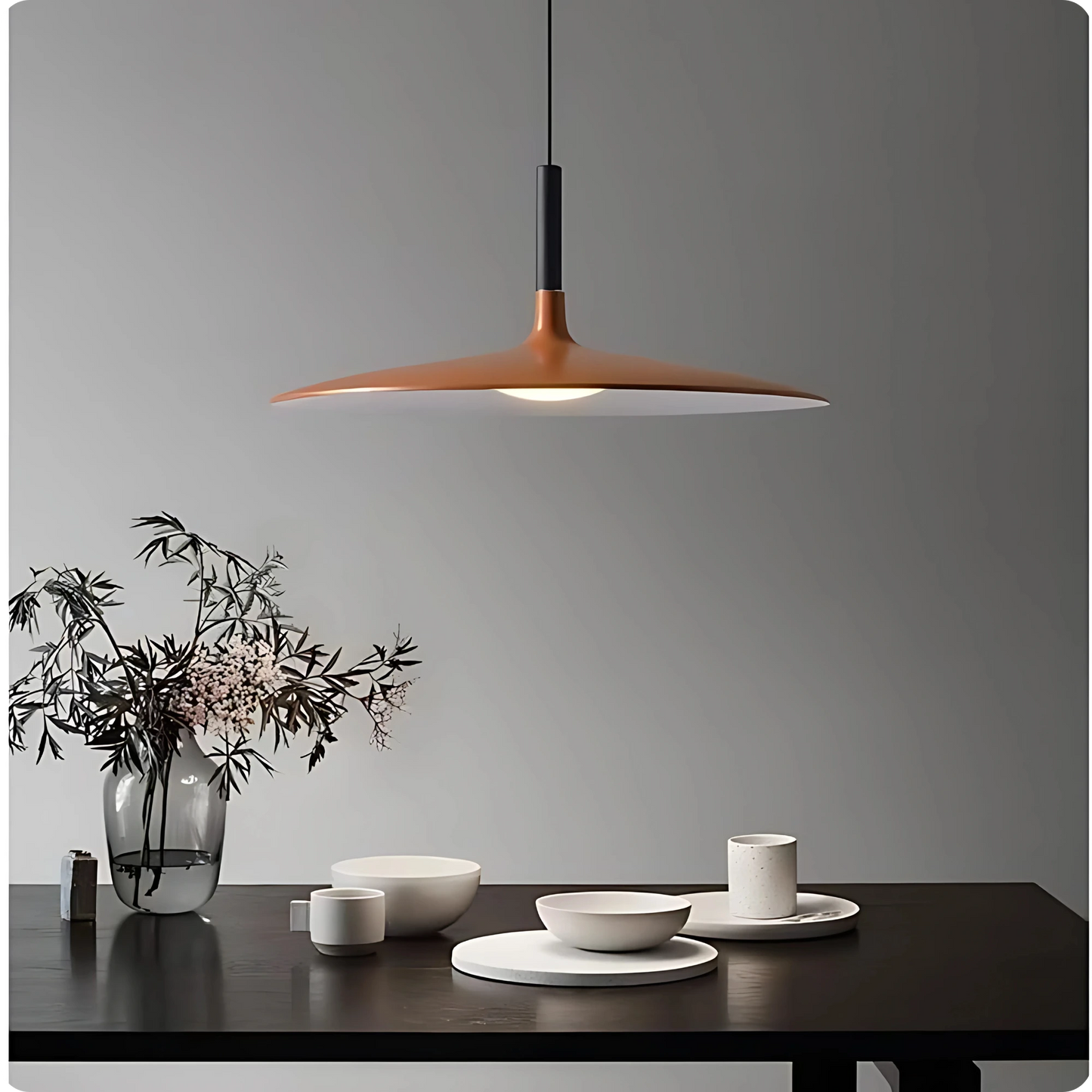 Plafonnier Suspendu Forme Cône Scandinave Moderne - PlafonnierDeco
