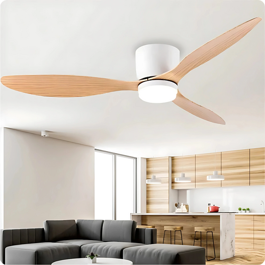 Plafonnier Ventilateur LED Moderne - Télécommande & Éclairage Variable - PlafonnierDeco