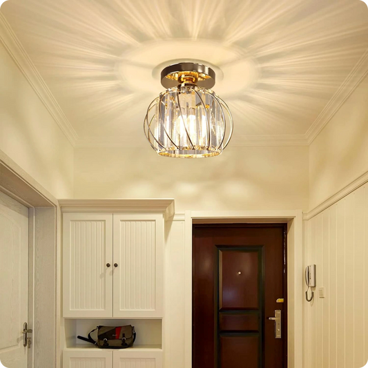 Plafonnier Métal et Verre au Look Contemporain pour Éclairage Accueillant - PlafonnierDeco