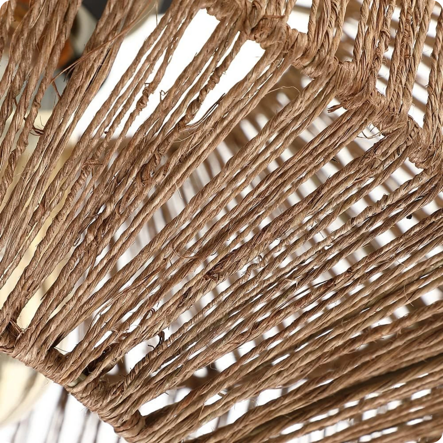 Plafonnier Design Café Acrylique Style Tressé | Éclairage LED - PlafonnierDeco