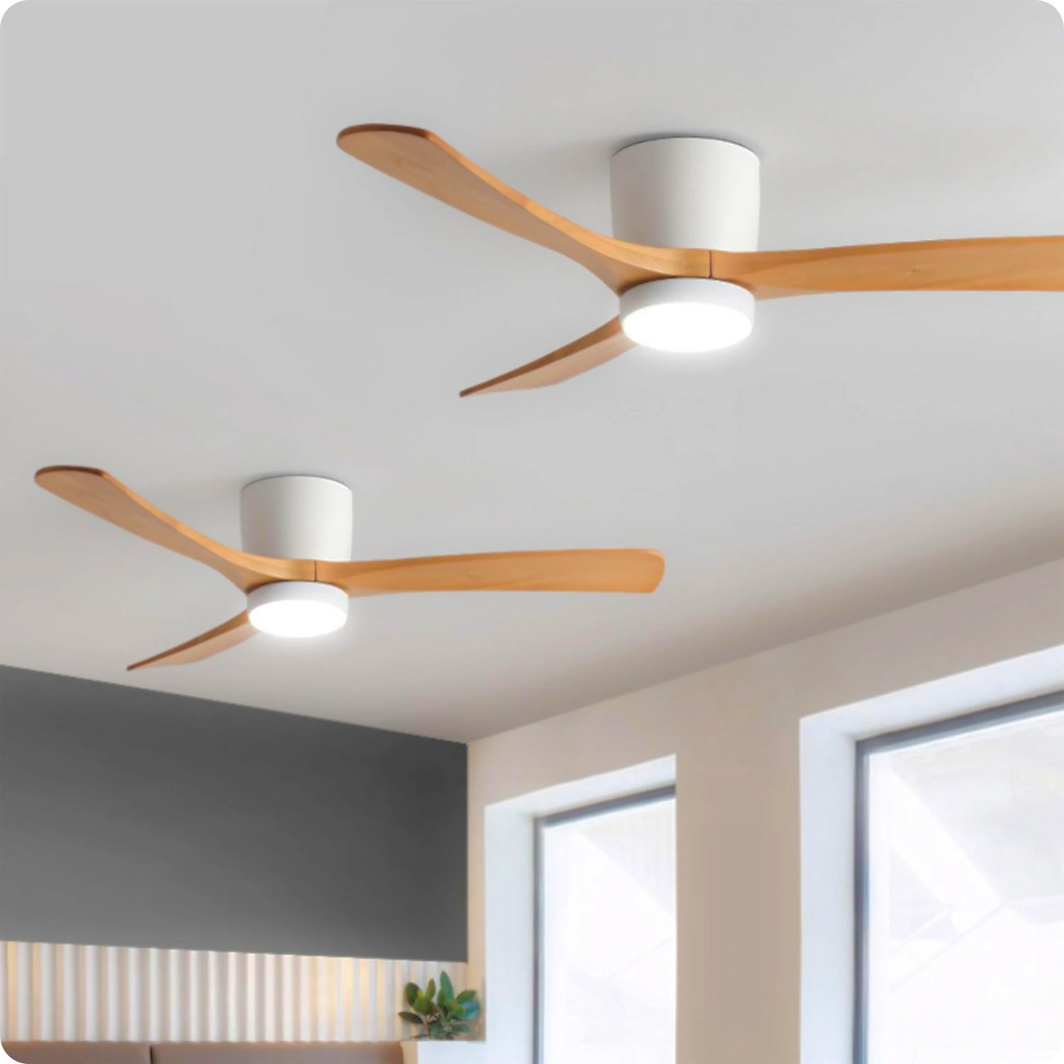 Plafonnier Ventilateur LED Moderne - Télécommande & Éclairage Variable - PlafonnierDeco