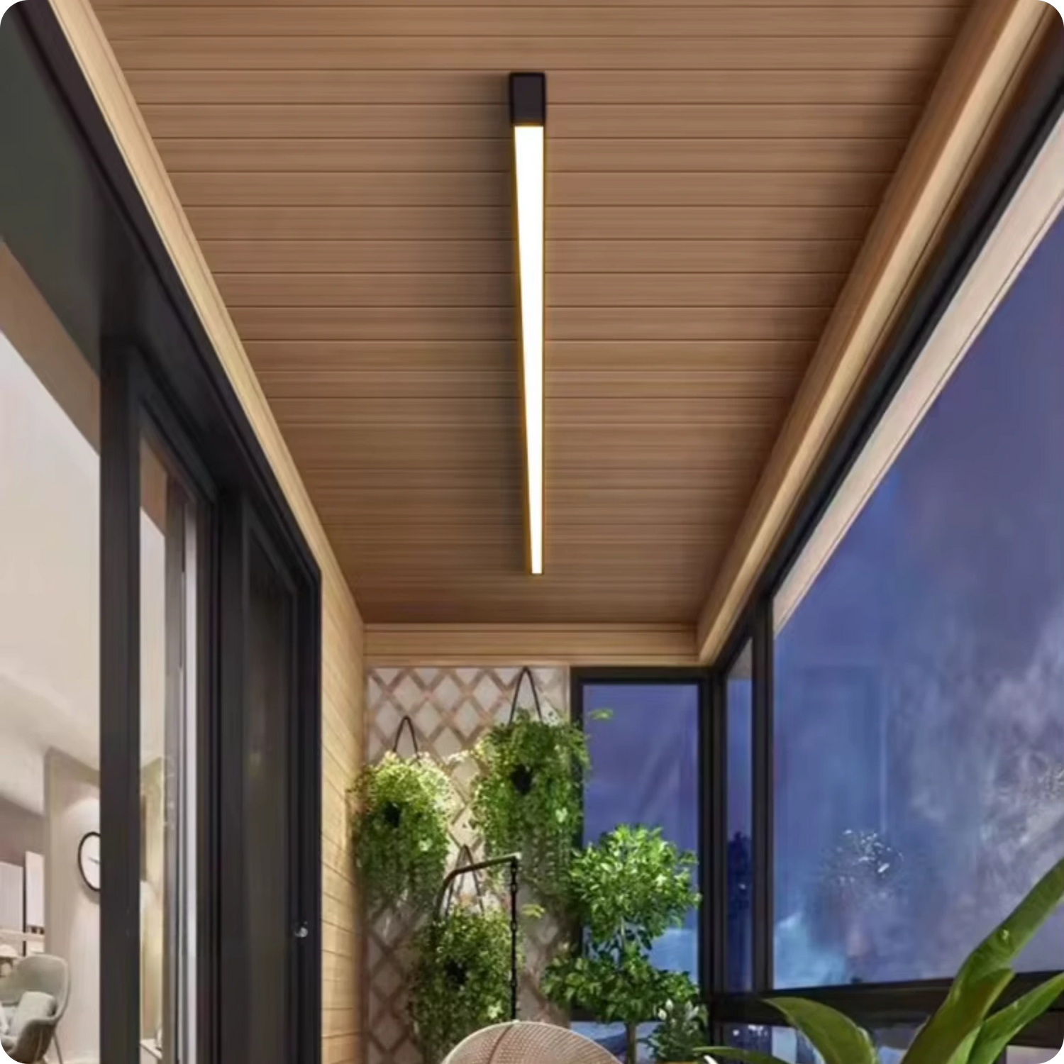 Plafonnier LED Longue Bande - Style Minimaliste Épuré - PlafonnierDeco