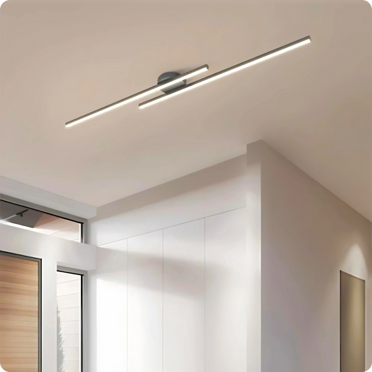 Plafonnier Barre LED Noir Mat - Intensité Ajustable - PlafonnierDeco