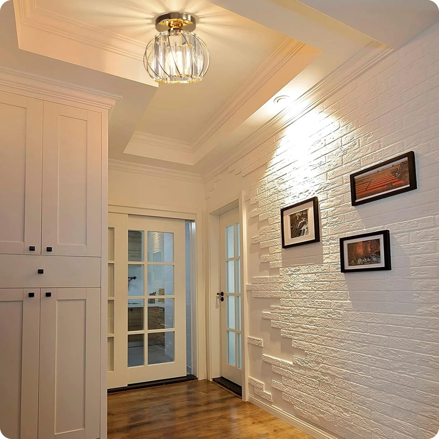 Plafonnier Métal et Verre au Look Contemporain pour Éclairage Accueillant - PlafonnierDeco