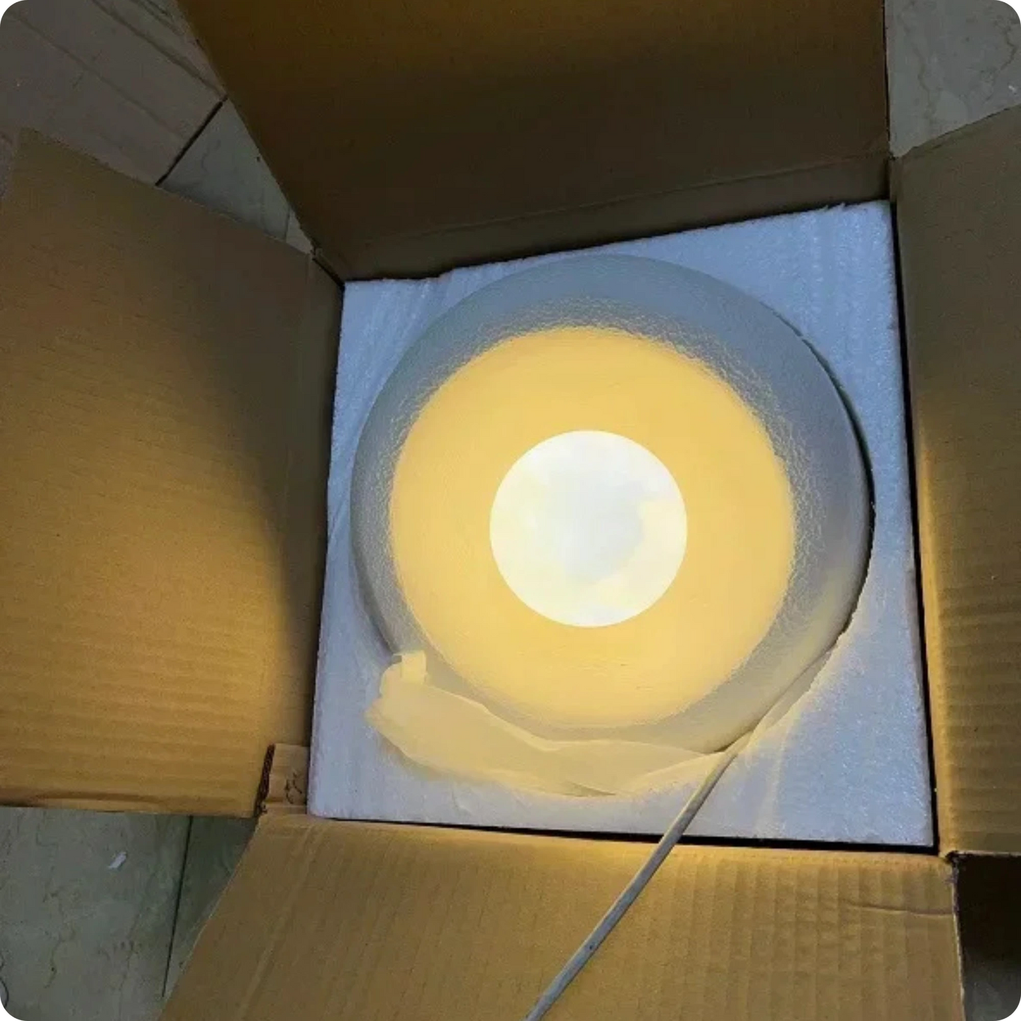 Plafonnier nid d'oiseau rond moderne en métal pour une lumière douce - PlafonnierDeco