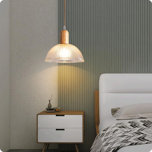 Plafonnier Suspension Design – Verre Métal Effet Scandinave - PlafonnierDeco