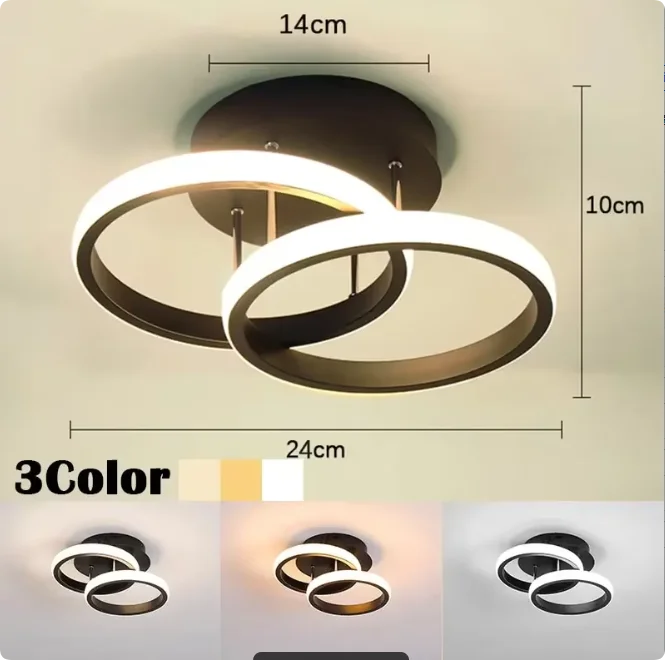 Plafonnier Moderne Forme Trèfle Aluminium & Silicone LED