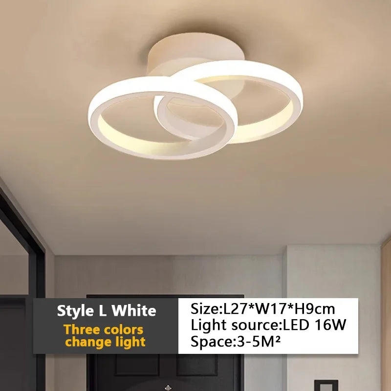 Plafonnier Moderne Forme Trèfle Aluminium & Silicone LED