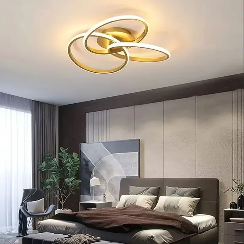 Plafonnier Moderne Acrylique Style Trèfle | LED Intensité Tricolore Réglable
