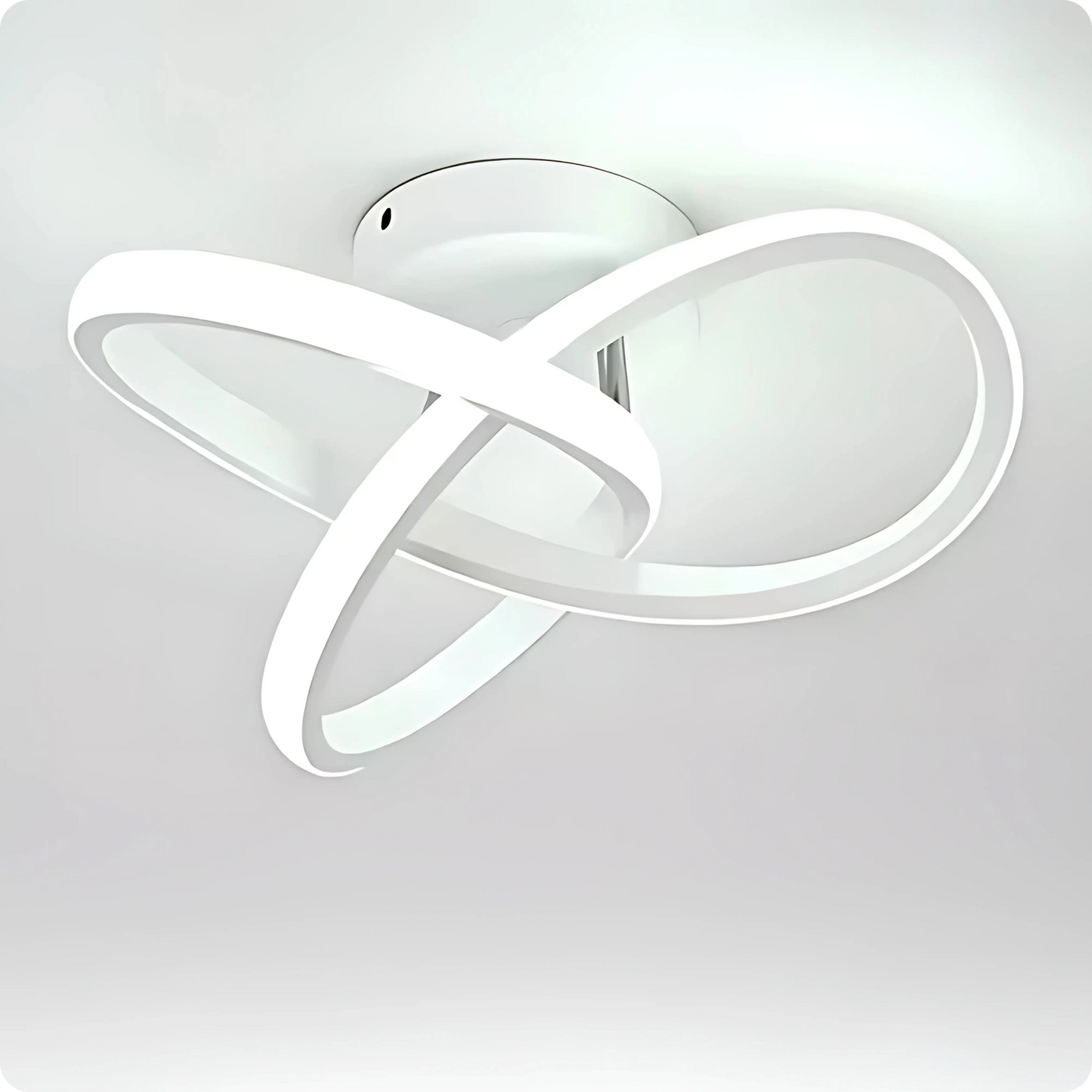 Plafonnier Moderne Acrylique Style Trèfle | LED Intensité Tricolore Réglable - PlafonnierDeco