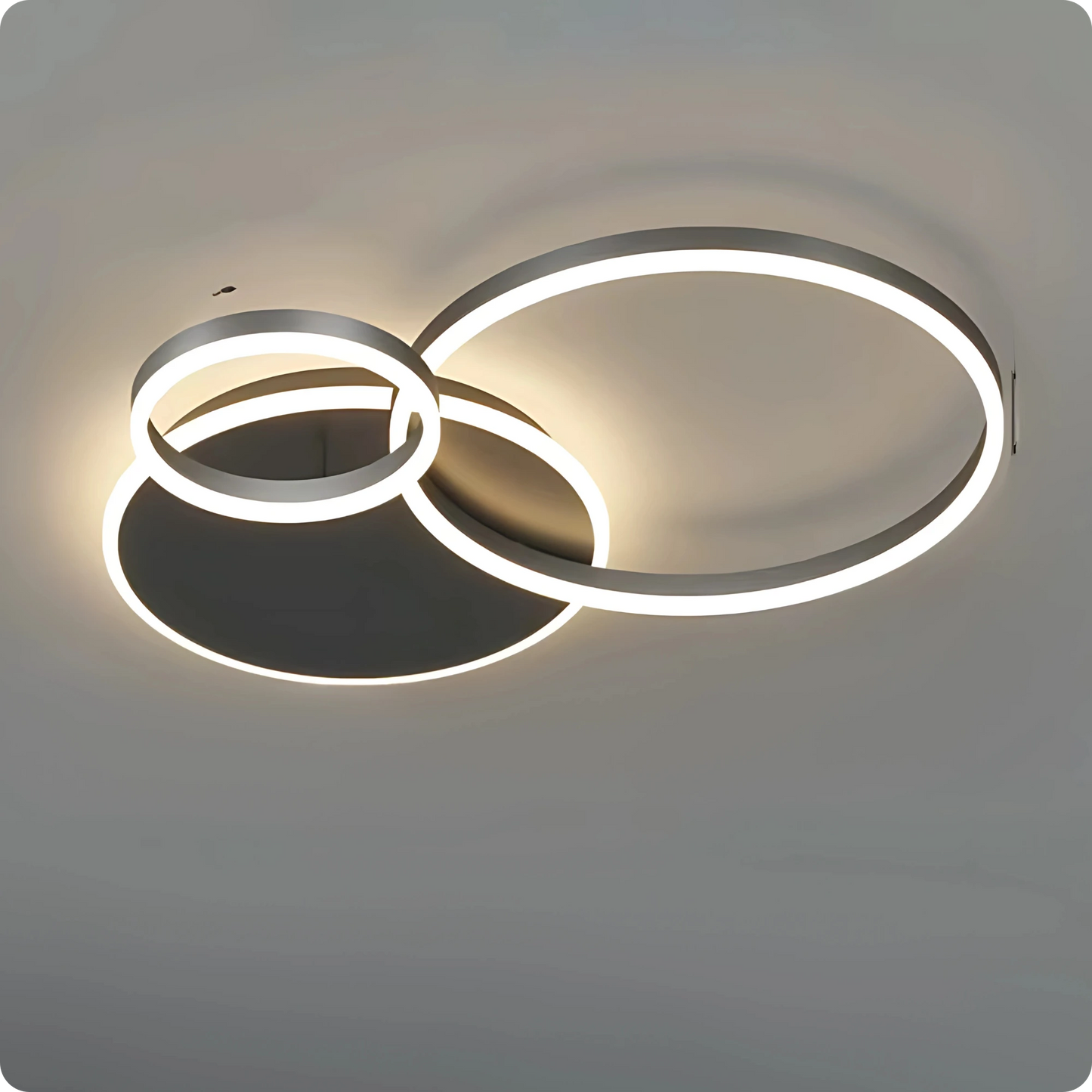 Plafonnier Design à Anneaux Circulaires Multiples | Semi-encastré - PlafonnierDeco