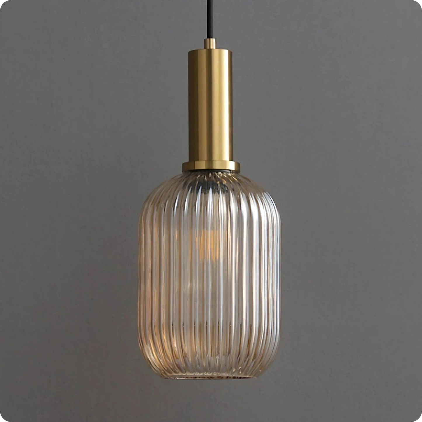 Plafonnier Verre Sculpté Suspendu - Design Moderne Élégant - PlafonnierDeco