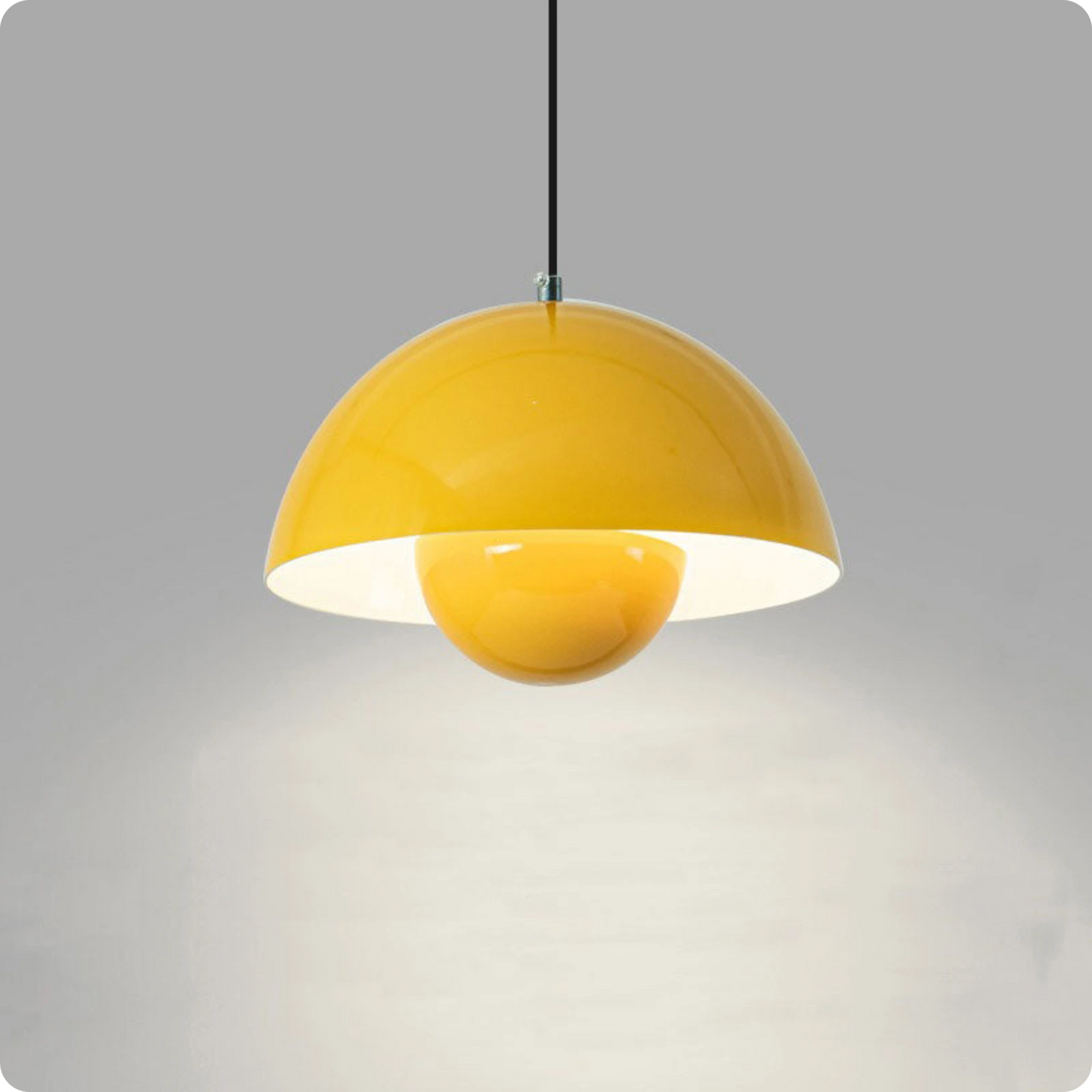 Plafonnier LED Suspendu Style Bourgeon en Métal Peint Multicolore - PlafonnierDeco