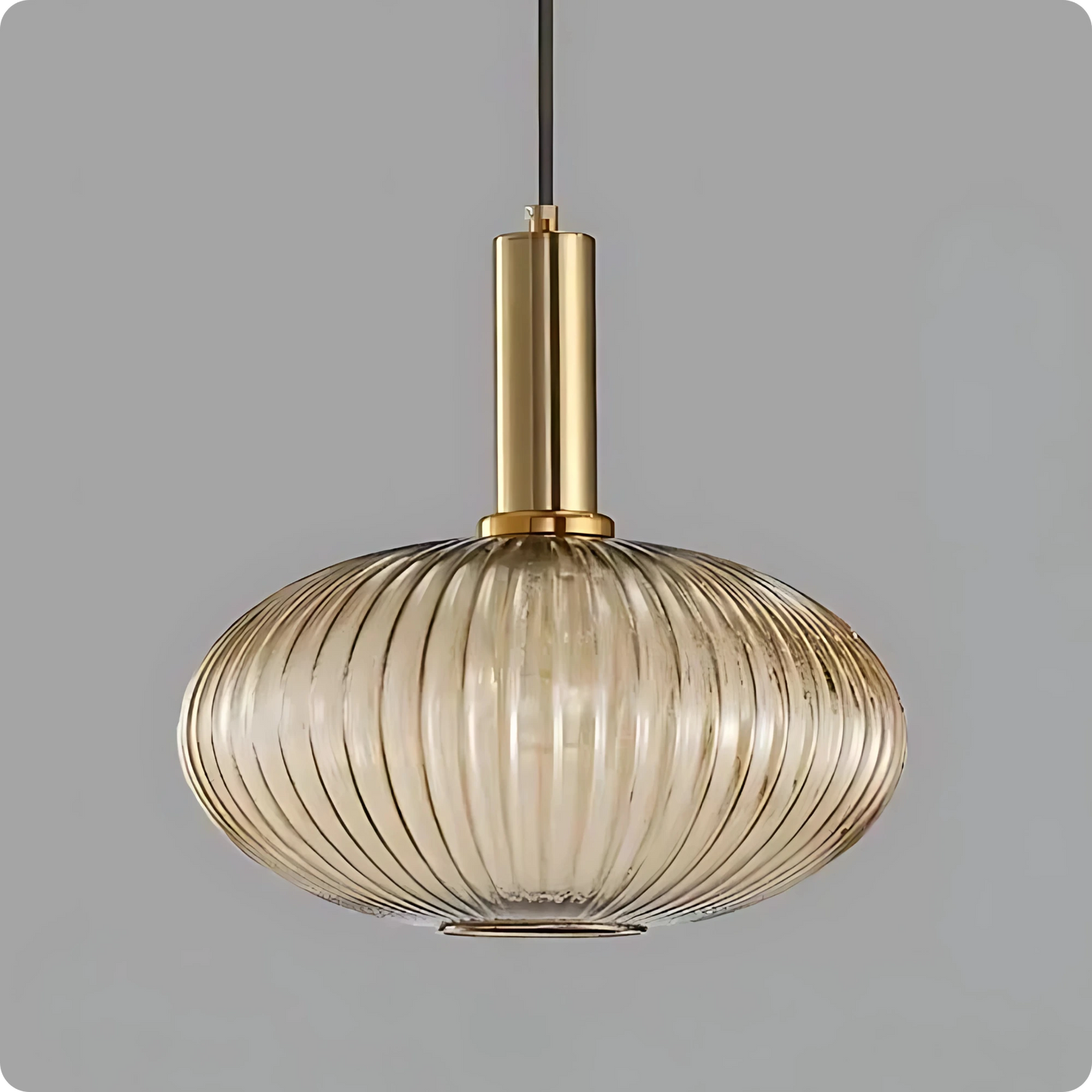 Plafonnier Verre Sculpté Suspendu - Design Moderne Élégant - PlafonnierDeco