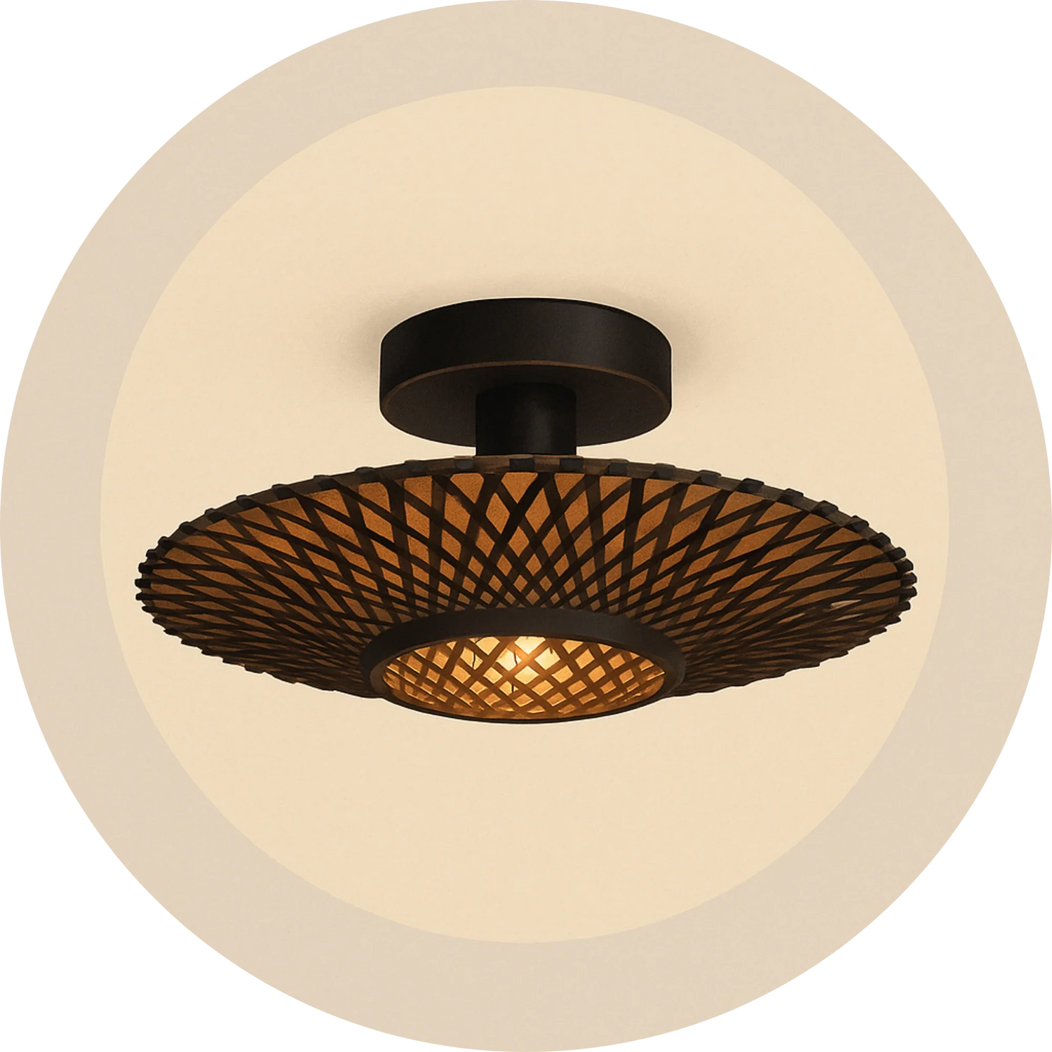 Plafonnier bambou