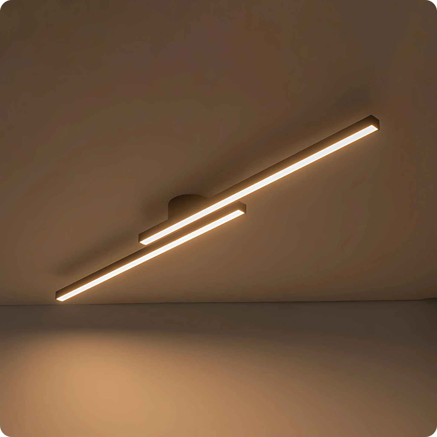 Plafonnier Barre LED Noir Mat - Intensité Ajustable - PlafonnierDeco