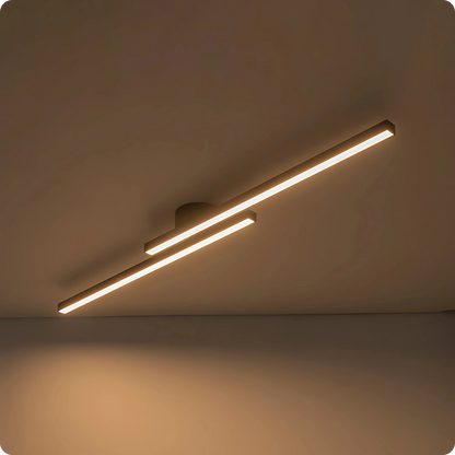 Plafonnier Barre LED Noir Mat - Intensité Ajustable - PlafonnierDeco