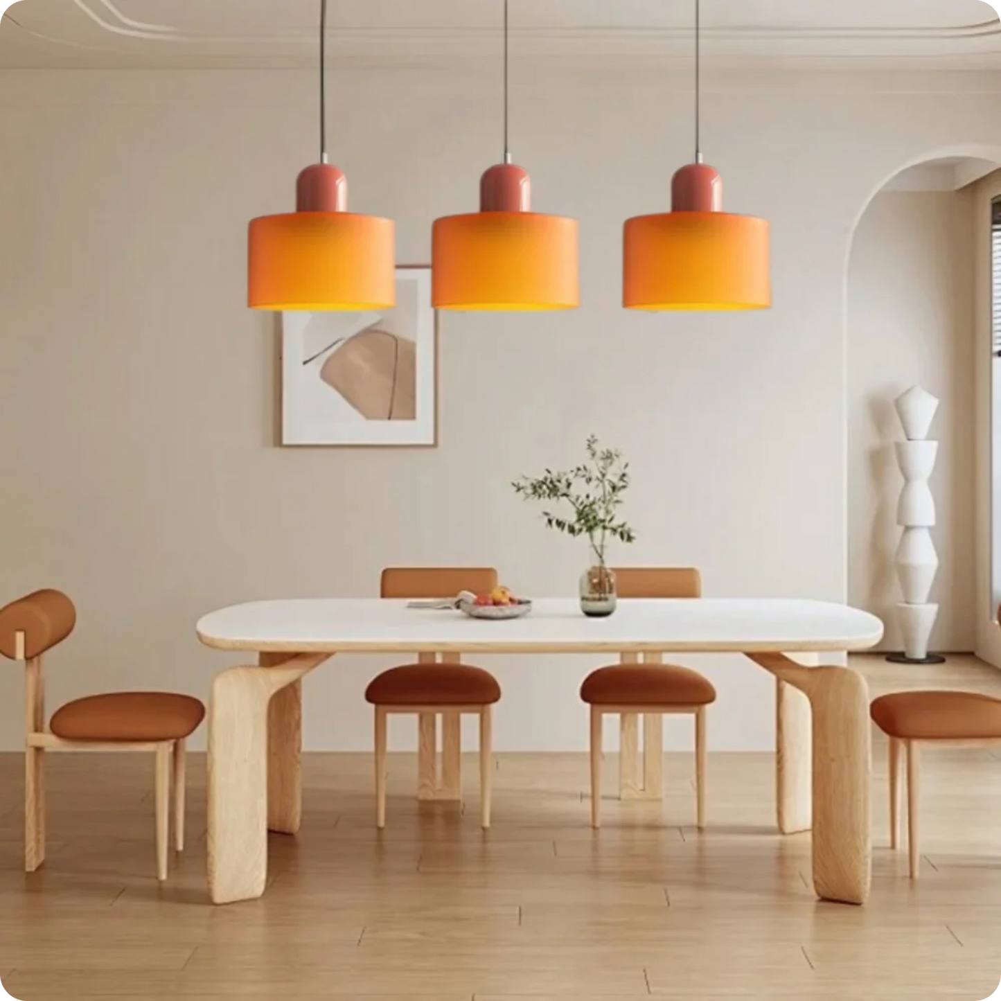 Plafonnier Design Verre Vert Fumé en Suspension Longue LED E27 - PlafonnierDeco