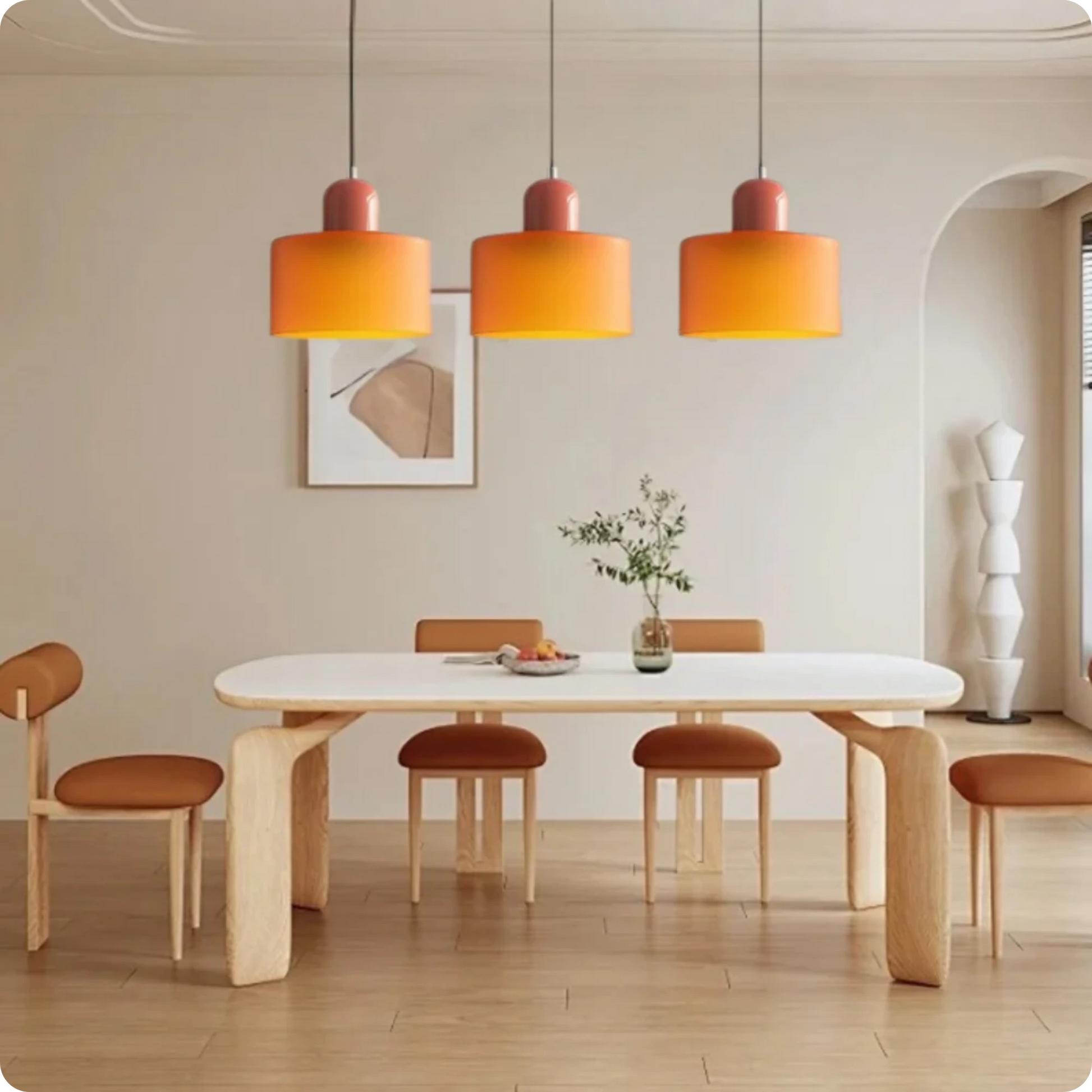 Plafonnier Design Verre Vert Fumé en Suspension Longue LED E27 - PlafonnierDeco