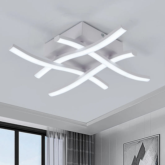 Plafonnier Métal Acrylique Moderne | Protection Oculaire LED
